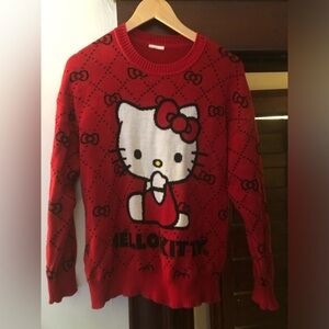 Sanrio Cotton Hello Kitty Red Sweater